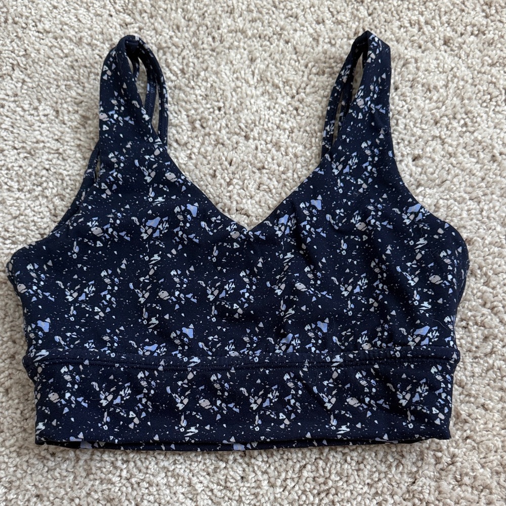 BuffBunny Navy Floral Sports Bra